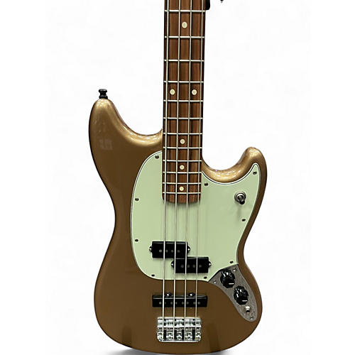 Used Fender Mustang Bass Copper Electric Bass Guitar Copper - musicians--Friend