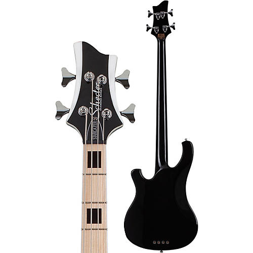Schecter Guitar Research Stargazer-4 Electric Bass Guitar Gloss Black - musicians--Friend