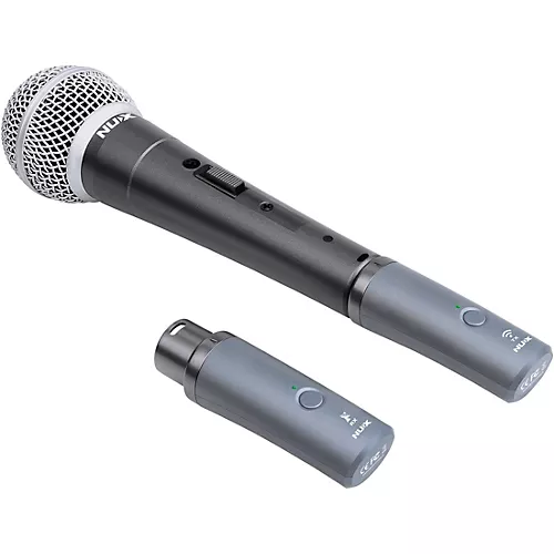 NUX B-3RC 2.4GHz Wireless Mic System Dynamic Mic Bundle With Recharging Case Black - musicians--Friend