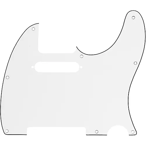 Fender 8 Hole Mount Multi Ply Telecaster Pickguards White - musicians--Friend