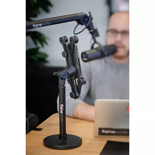 Gator Frameworks GFW-TABLET1000 Universal Tablet Clamping Mount With 2-Point System - musicians--Friend