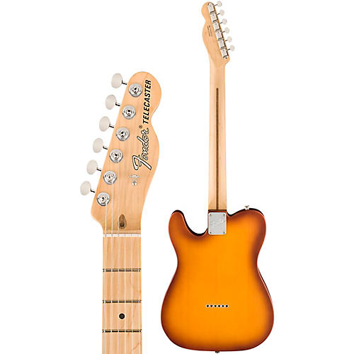 Fender American Performer Timber Telecaster Spruce Electric Guitar Honey Burst - musicians--Friend