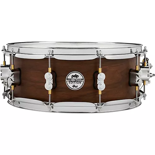 PDP by DW Concept Series Limited Edition 20-Ply Hybrid Walnut Maple Snare Drum 13 x 7 in. Satin Walnut - musicians--Friend