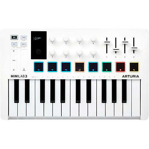 Arturia MiniLab 3 Hybrid Keyboard Controller Deep Black - musicians--Friend