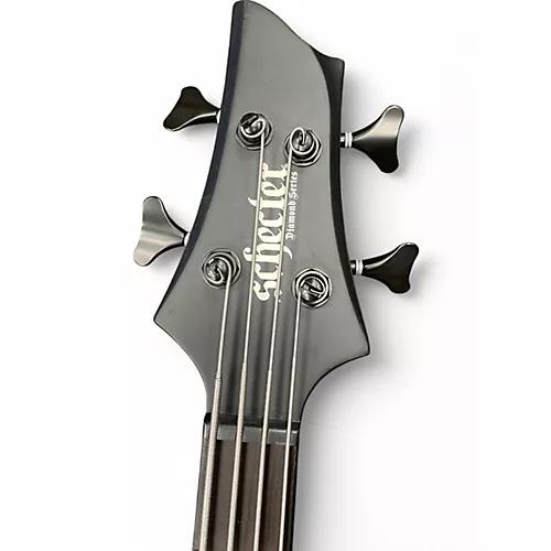 Used Schecter Guitar Research Stiletto-4 Stealth Pro EX Black Electric Bass Guitar Black - musicians--Friend