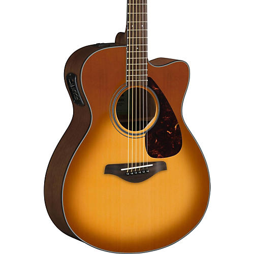 Yamaha FSX800C Small-Body Acoustic-Electric Guitar Ruby Red - musicians--Friend