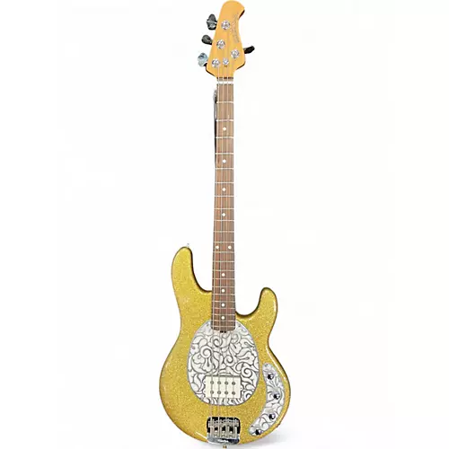 Used Ernie Ball Music Man StingRay Special H Deep Gold Sparkle Electric Bass Guitar Deep Gold Sparkle - musicians--Friend