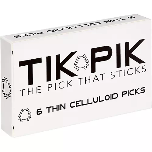 TIK PIK Celluloid Guitar Picks with Case .46 mm 6 Pack - musicians--Friend