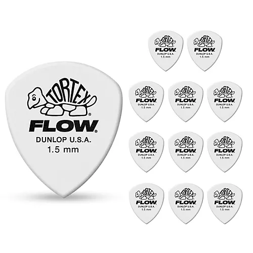 Dunlop Tortex Flow Guitar Picks STD-12/PLYPK 1.0 mm 12 Pack - musicians--Friend