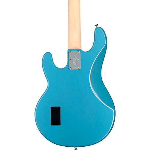 Sterling by Music Man S.U.B. StingRay RAY4 Maple Fingerboard Electric Bass Guitar Chopper Blue White Pickguard - musicians--Friend