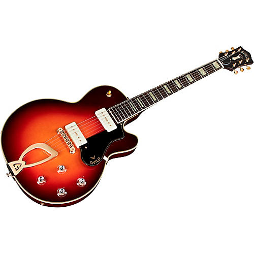 Guild M-75 Aristocrat Hollowbody Archtop Electric Guitar Antique Sunburst - musicians--Friend