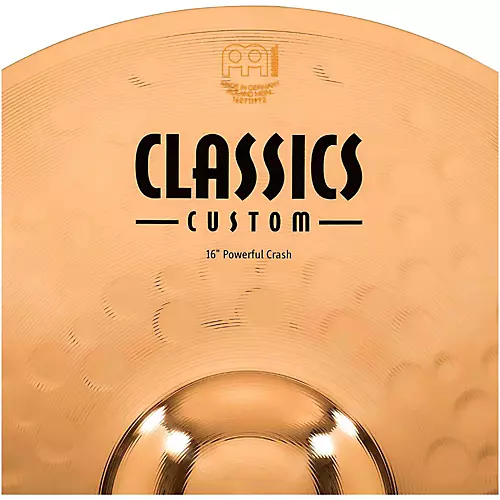 MEINL Classics Custom Powerful Crash - Brilliant 16 in. - musicians--Friend