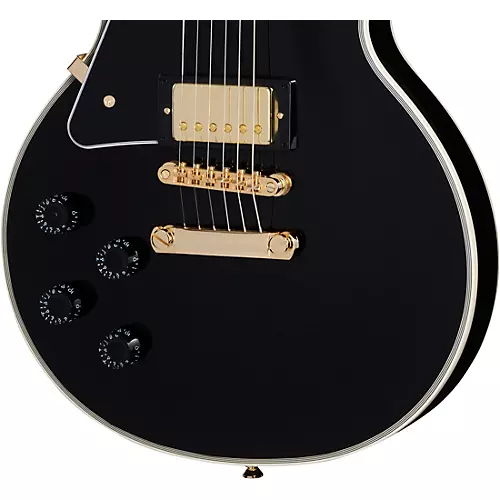 Epiphone Les Paul Custom Left-Handed Electric Guitar Ebony - musicians--Friend