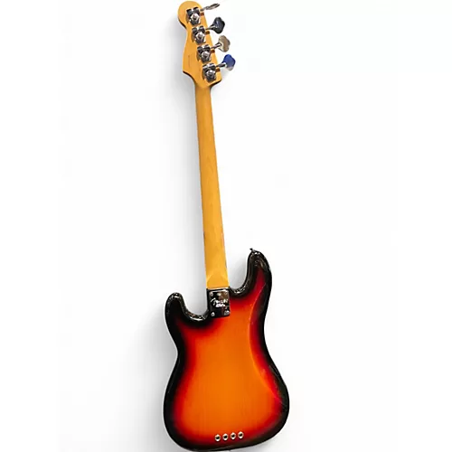 Used 2004 Fender American Standard Precision Bass 3 Tone Sunburst Electric Bass Guitar 3 Tone Sunburst - musicians--Friend