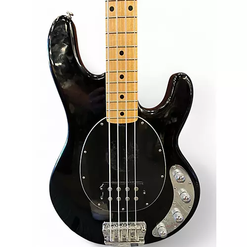 Used 2008 Ernie Ball Music Man Stingray 4 String Black Electric Bass Guitar Black - musicians--Friend