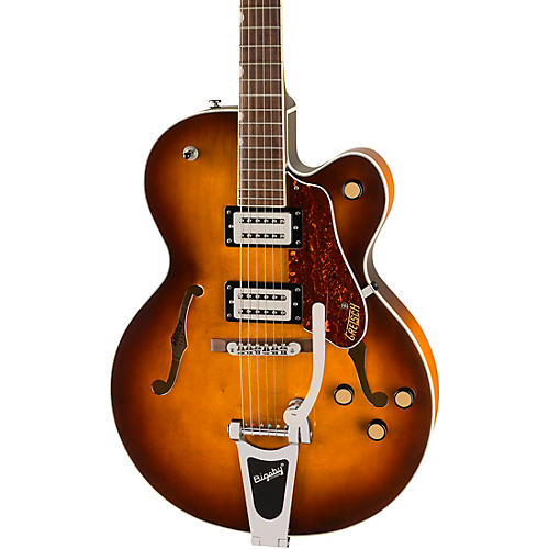 Gretsch Guitars G2420T Streamliner Hollow Body With Bigsby Electric Guitar Robusto Burst - musicians--Friend