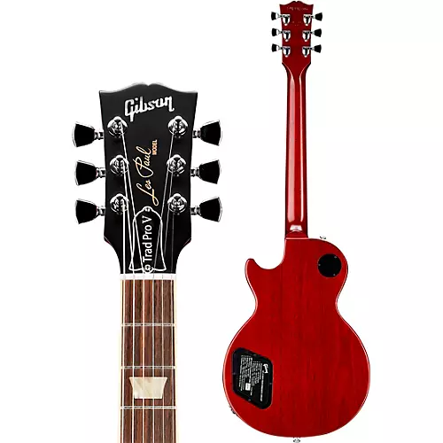 Gibson Les Paul Traditional Pro V Satin Electric Guitar Satin Wine Red - musicians--Friend