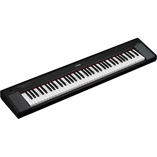 Yamaha Piaggero NP-35 76-Key Portable Keyboard With Power Adapter Black Beginner Package - musicians--Friend