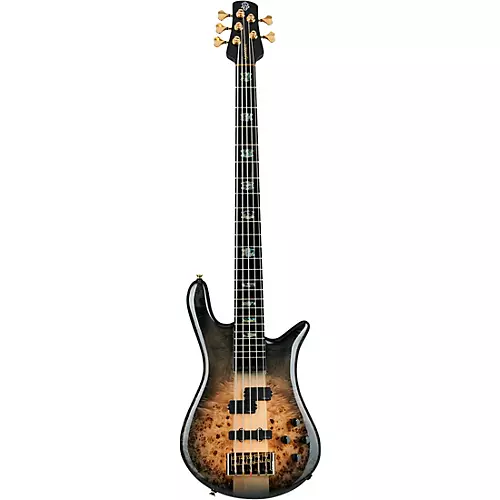 Spector Euro 5 Custom 5 String Electric Bass Natural Black Burst Gloss - musicians--Friend