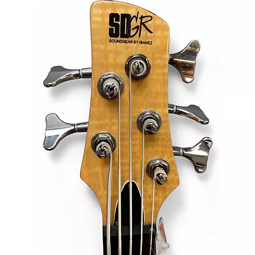 Used Ibanez SRX705 5 String Natural Electric Bass Guitar Natural - musicians--Friend