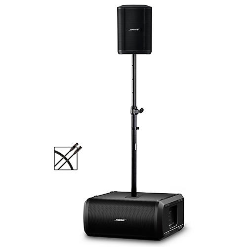 Bose S1 Pro+ Wireless PA Package With Sub1 Powered Bass Module, Adjustable Subwoofer Pole and XLR Cable - musicians--Friend