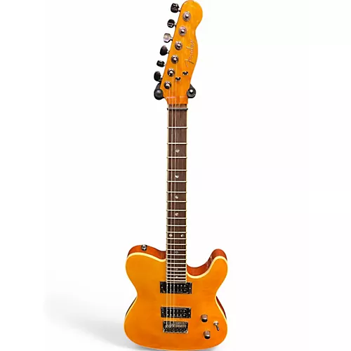 Used Fender Secial Edition Custom Telecaster FMT Amber Solid Body Electric Guitar Amber - musicians--Friend