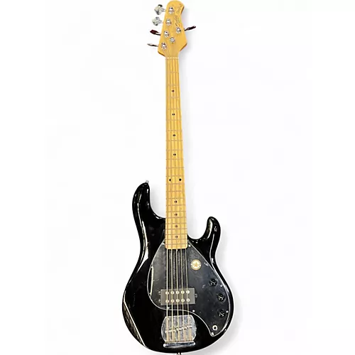 Used Sterling by Music Man sub stingray 5 Black Electric Bass Guitar Black - musicians--Friend