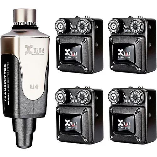 Xvive U4 In-Ear Wireless Monitor System With Transmitter and 4 Receivers - musicians--Friend