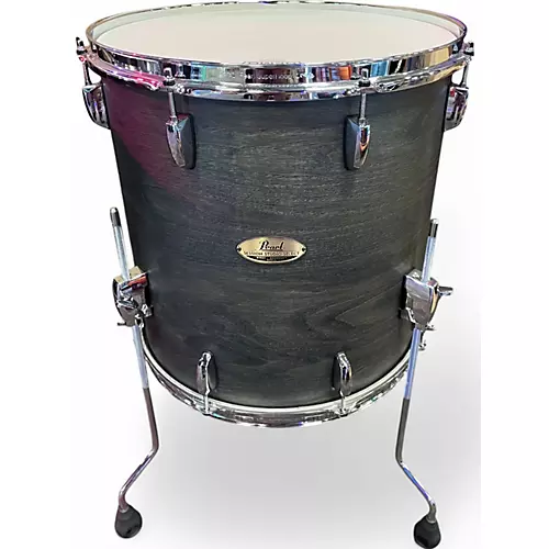 Used Pearl 5 Piece Session Studio Select Black Satin Ash Drum Kit Black Satin Ash - musicians--Friend