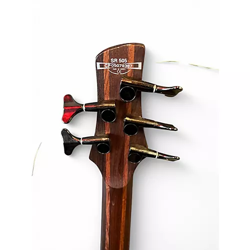 Used Ibanez SR505 5 String BROWN Electric Bass Guitar BROWN - musicians--Friend