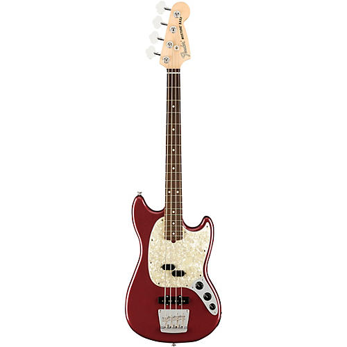 Fender American Performer Mustang Bass Rosewood Fingerboard Satin Seafoam Green - musicians--Friend