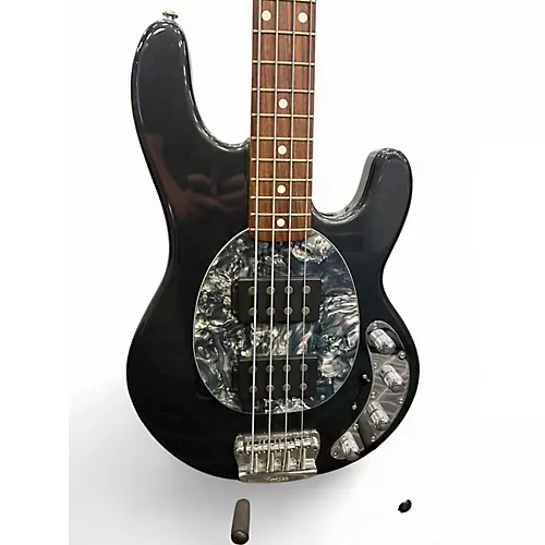 Used Ernie Ball Music Man STINGRAY 3 EQ HH Graphite Pearl Electric Bass Guitar Graphite Pearl - musicians--Friend