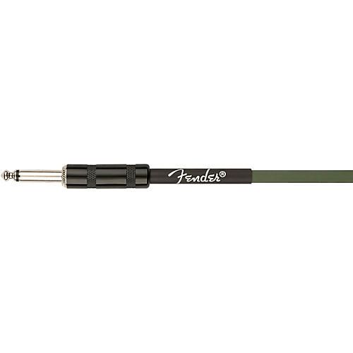 Fender Joe Strummer 13' Straight to Straight Instrument Cable 13 ft. Drab Green - musicians--Friend