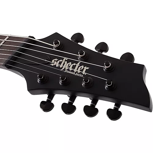 Schecter Guitar Research PT-7 MS Black Ops Left Handed Electric Guitar Satin Black Open Pore - musicians--Friend