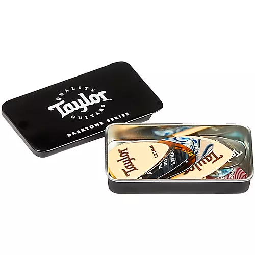 Taylor DarkTone Series Guitar Pick Tin Black - musicians--Friend