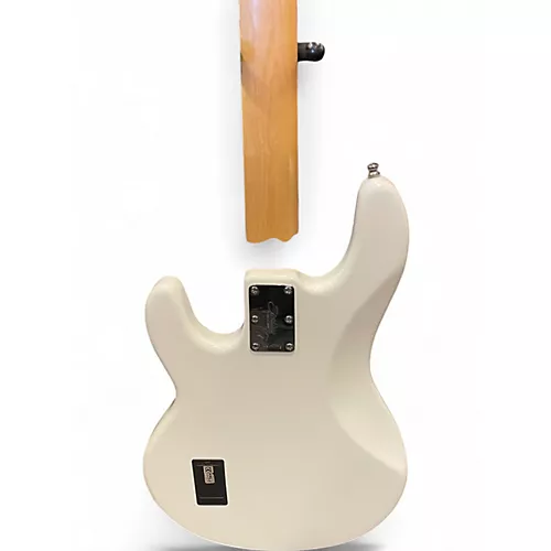 Used Sterling by Music Man Ray34 White Electric Bass Guitar White - musicians--Friend