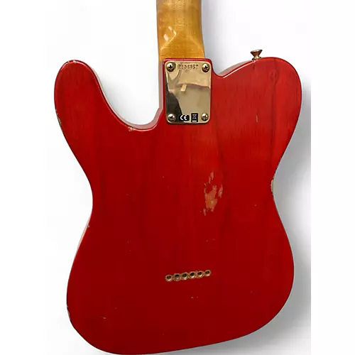 Used Fender WILDWOOD 10 RELIC THINLINE TELECASTER Fiesta Red Hollow Body Electric Guitar Fiesta Red - musicians--Friend