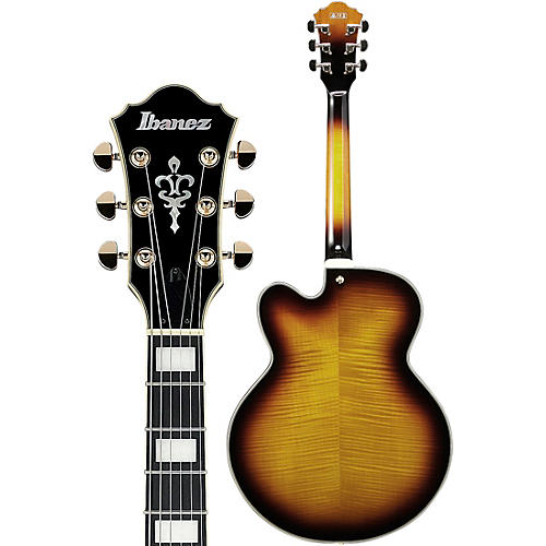Ibanez Artcore Expressionist AF95FM Electric Guitar Antique Yellow Sunburst - musicians--Friend