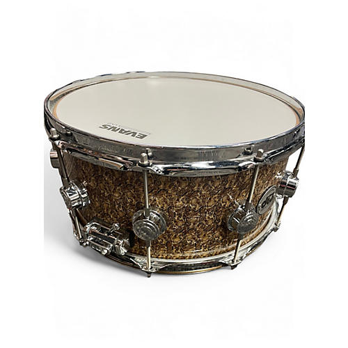 Used DW 14X6.5 Collectors Series Snare Snakeskin Drum Snakeskin 213 - musicians--Friend
