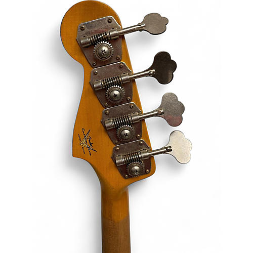 Used Fender ltd 60's jazz bass relic Olympic White Electric Bass Guitar Olympic White - musicians--Friend