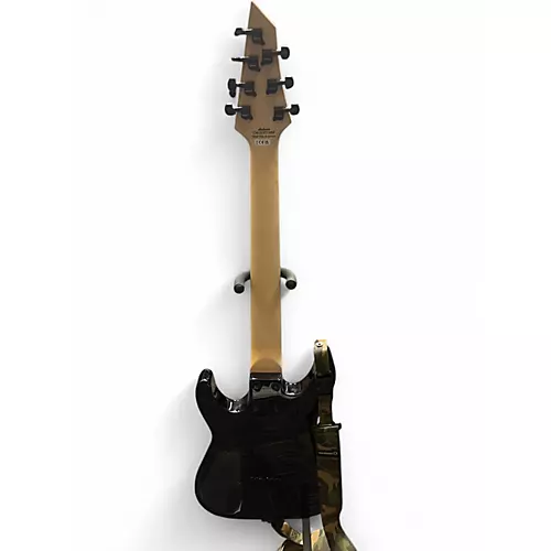 Used 2020s Jackson JS22-7 Dinky 7 String Black Solid Body Electric Guitar Black - musicians--Friend
