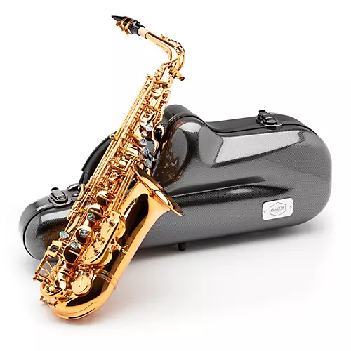 Allora AAS-580 Chicago Series Alto Saxophone Un-Lacquered Unlacquered Keys - musicians--Friend