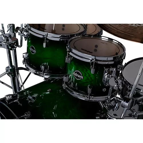 Ddrum Dominion Birch 5-Piece Shell Pack With Ash Veneer Red Burst - musicians--Friend