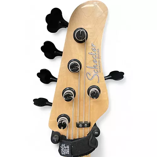 Used Schecter Guitar Research J5 Seafoam Green Electric Bass Guitar Seafoam Green - musicians--Friend