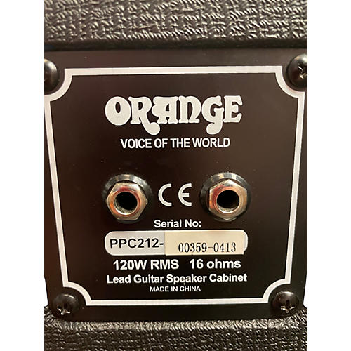Used Orange Amplifiers PPC212C 2x12 Guitar Cabinet - musicians--Friend