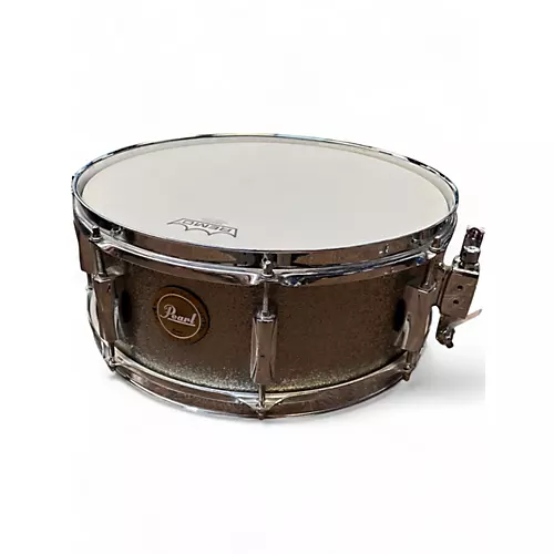Used Pearl 14X5.5 Limited Edition SST Snare Grey Sparkle Drum Grey Sparkle 211 - musicians--Friend