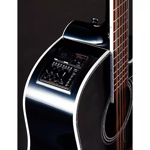 Takamine EF381DX 12-String Dreadnought Cutaway Acoustic-Electric Guitar Black - musicians--Friend