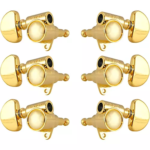 Grover Original Milk Bottle Style Rotomatics 102V Series Standard Button Tuning Machines Nickel - musicians--Friend