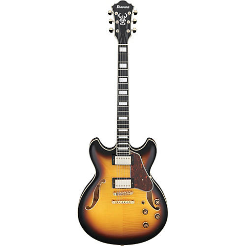 Ibanez Artcore Expressionist AS93FM Electric Guitar Antique Yellow Sunburst - musicians--Friend