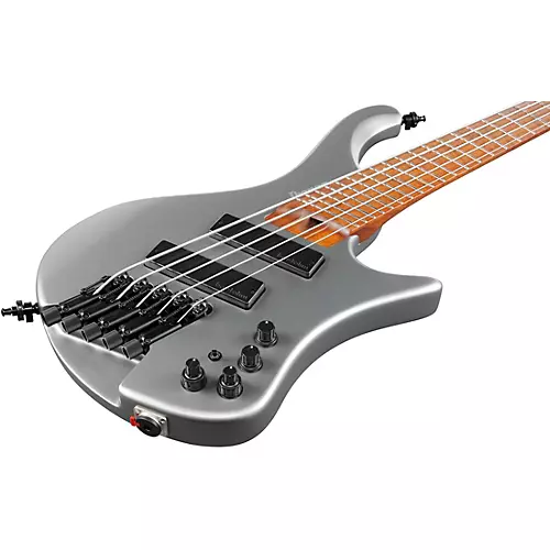 Ibanez EHB1005SMS 5-String Multi Short-Scale Ergonomic Headless Bass Guitar Metallic Gray Matte - musicians--Friend